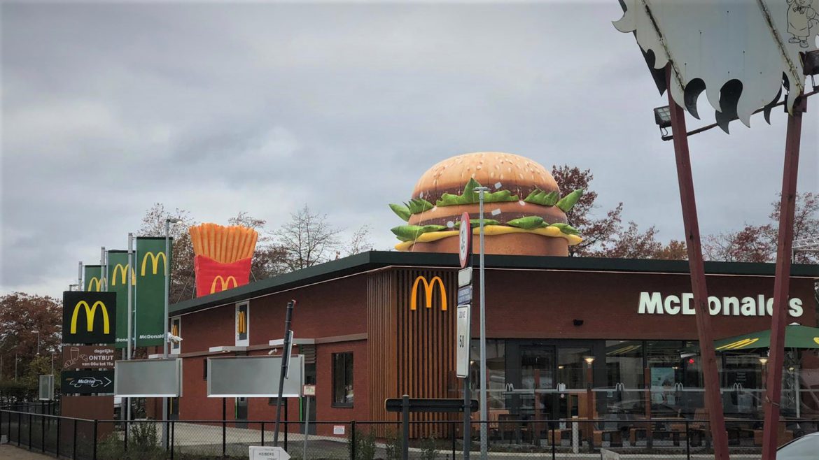 Opblaasbare hamburger, Giant inflatable burger, big mac product uitvergroting, blowups