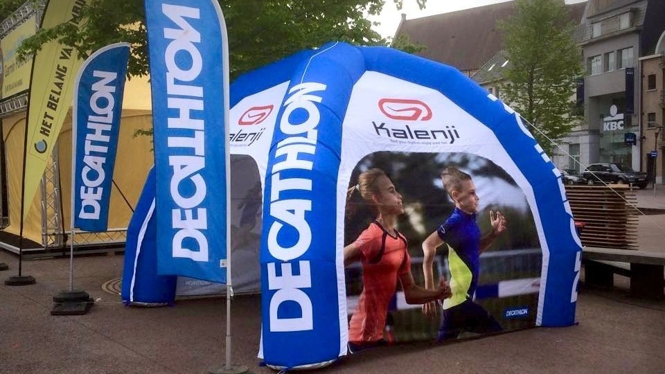 Opblaasbare kiosk - Publi air- Decathlon- Inflatable stand - Beurzen