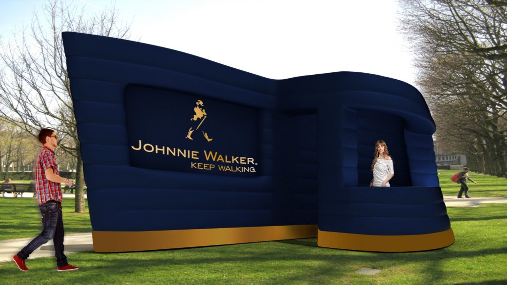 Opblaasbare kiosk - Publi air-Inflatable- Stand- Johnnie Walker