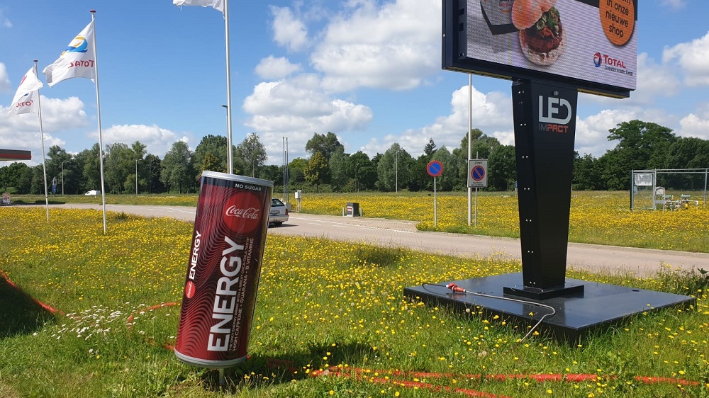 opblaasbaar coca cola blikje, blowup coca cola, coca cola productuitvergroting, inflatable coca cola