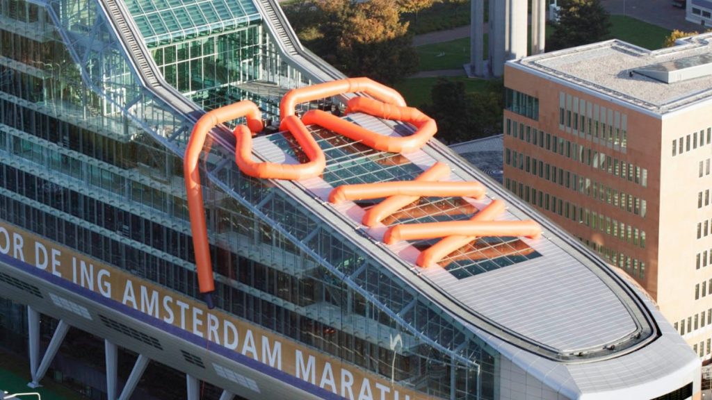 Publi air- opblaabsare schoen veter - ING - Roof - Inflatable - branding