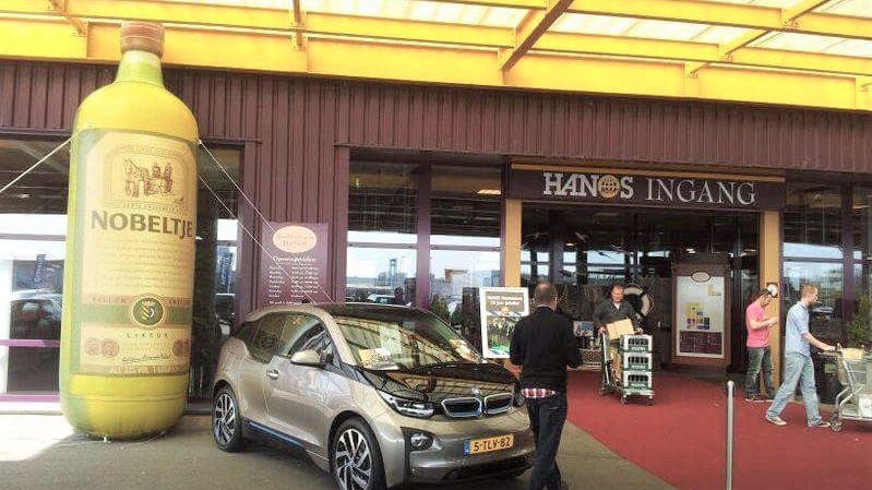 opblaasbare fles nobeltje