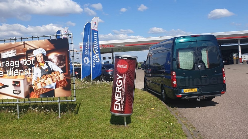 Reclame tankstations publi air