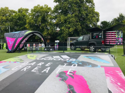 sport even marketing, opblaasbare tent, publi air, adidas